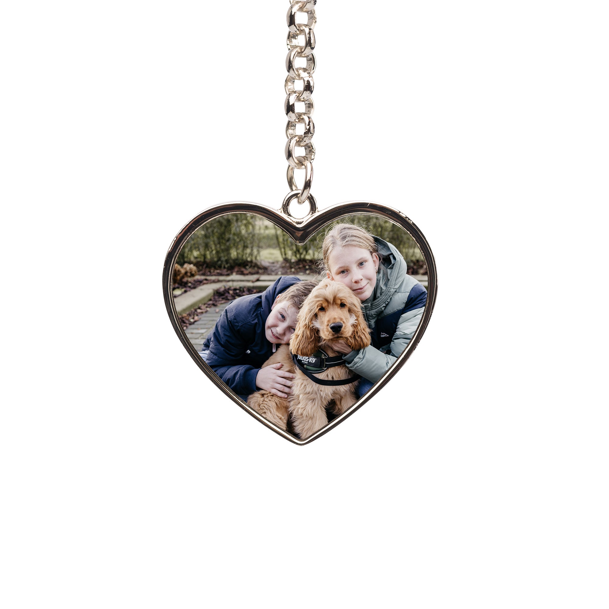 Sleutelhanger met foto - Hart - Dubbelzijdig bedrukt Sleutelhanger met foto - Hart - Dubbelzijdig bedrukt