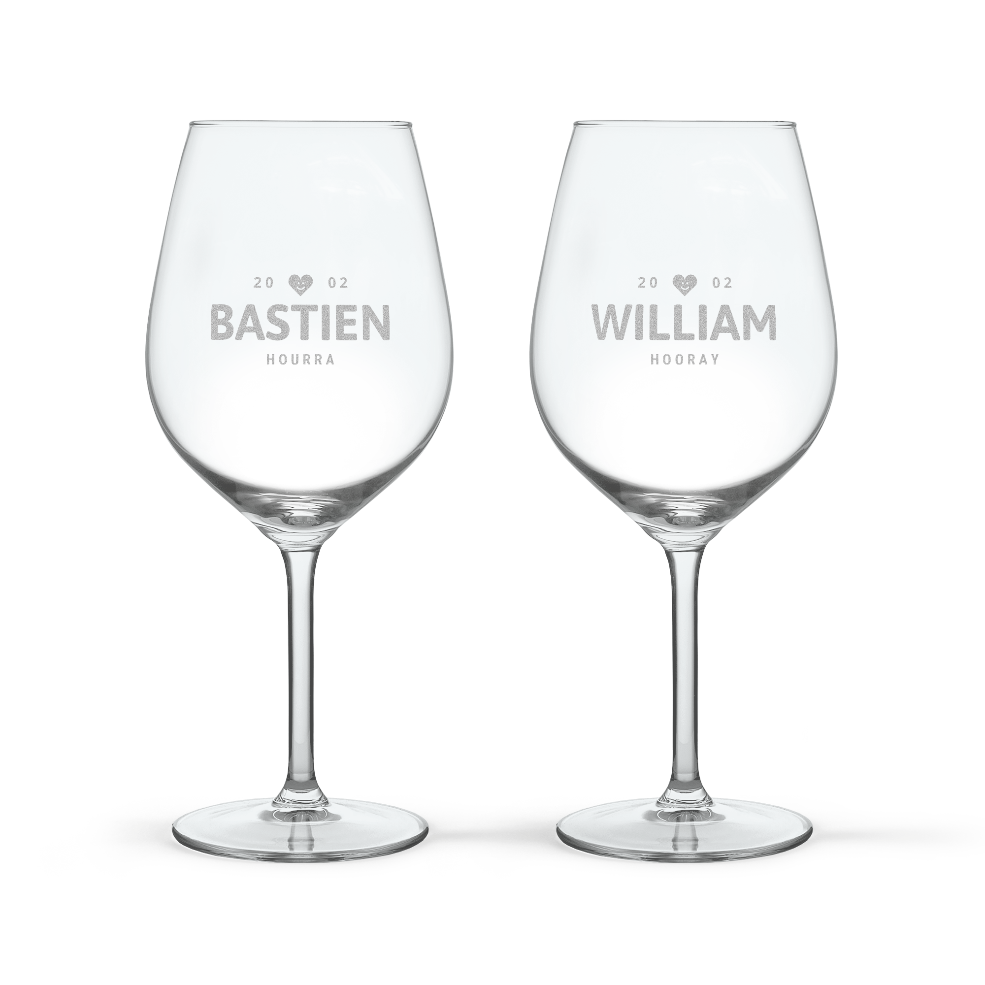 Verre à vin rouge personnalisé