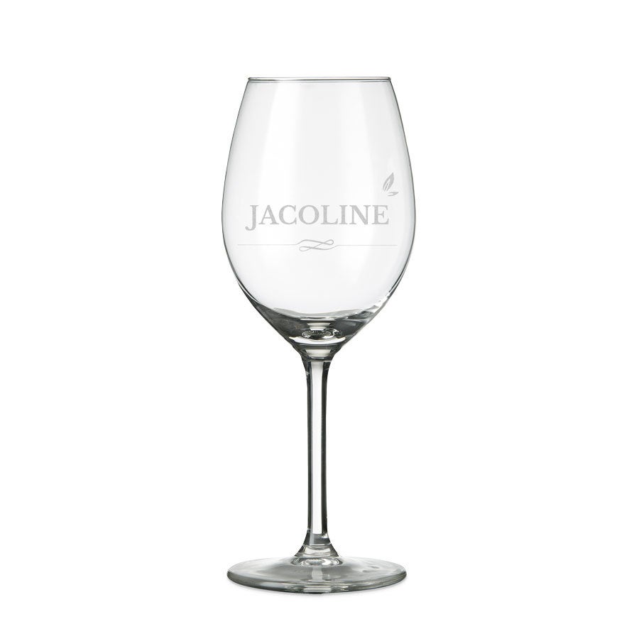 Wit wijnglas graveren Wit wijnglas graveren