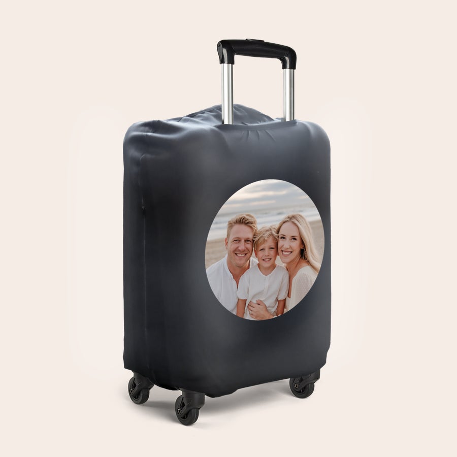 Personalised suitcase cover Personalised suitcase cover