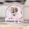 Personalised snow globe - Hearts
