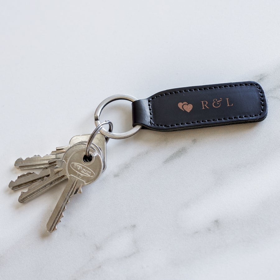 Sleutelhanger leer personaliseren Sleutelhanger leer personaliseren