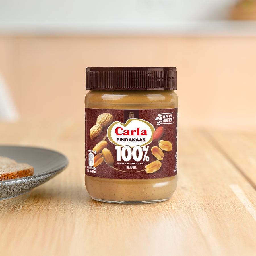 Calvé 100% pindakaas cadeau met naam (350 gram) Calvé 100% pindakaas cadeau met naam (350 gram)