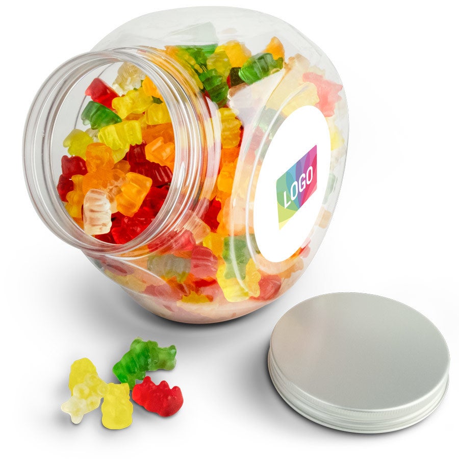 Boîte de bonbons ou bocal à bonbons avec photo imprimée
