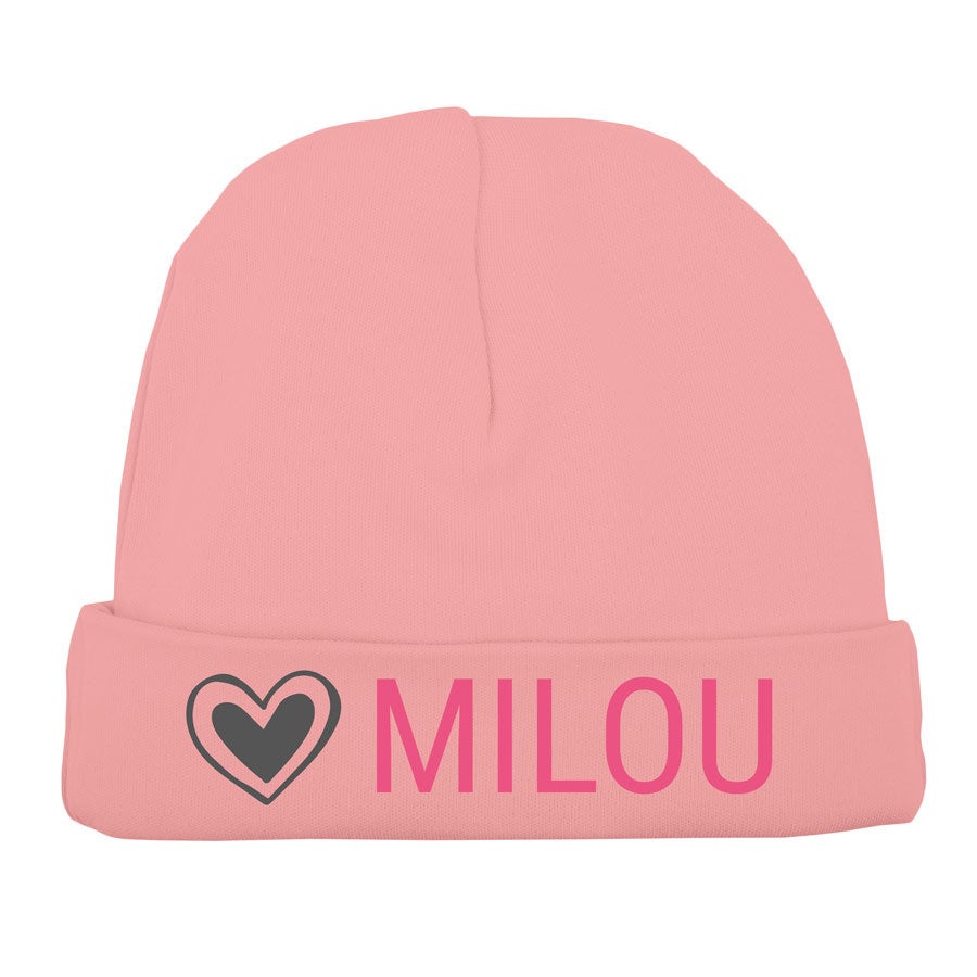 Babymuts bedrukken - Babyroze