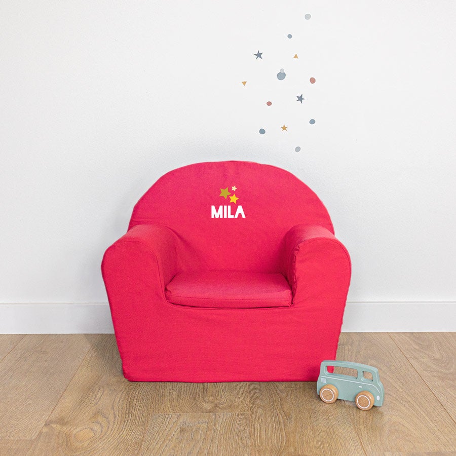 Kinderfauteuil met naam bedrukken Kinderfauteuil met naam bedrukken