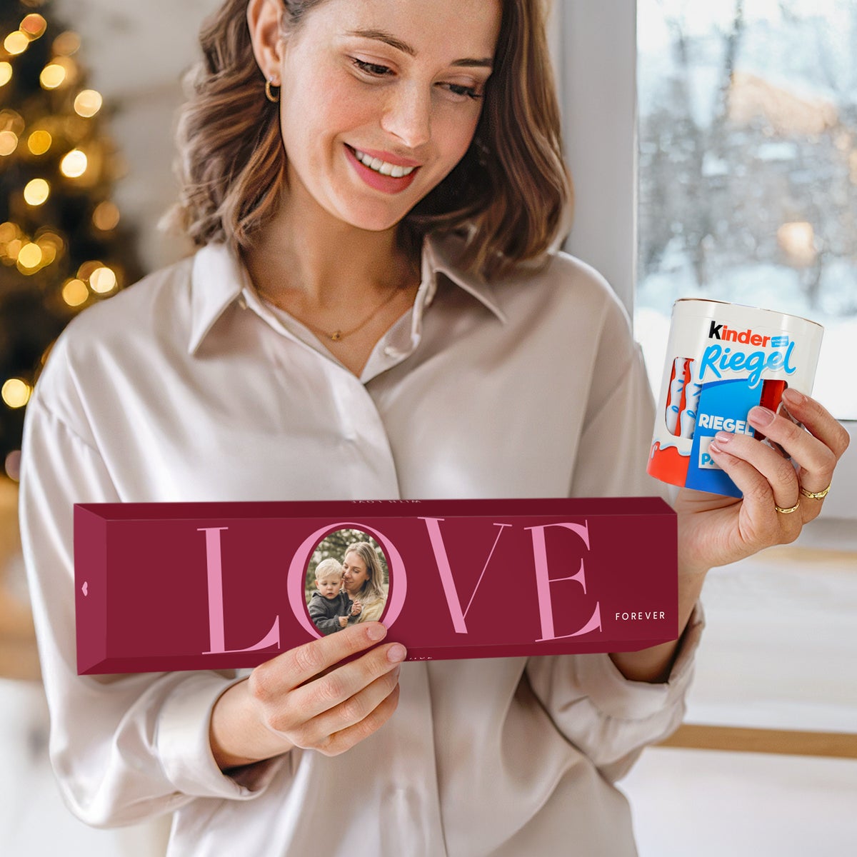 Mega kinder Chokolade med Navn