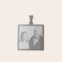 Ketting met vierkante hanger Ketting met vierkante hanger