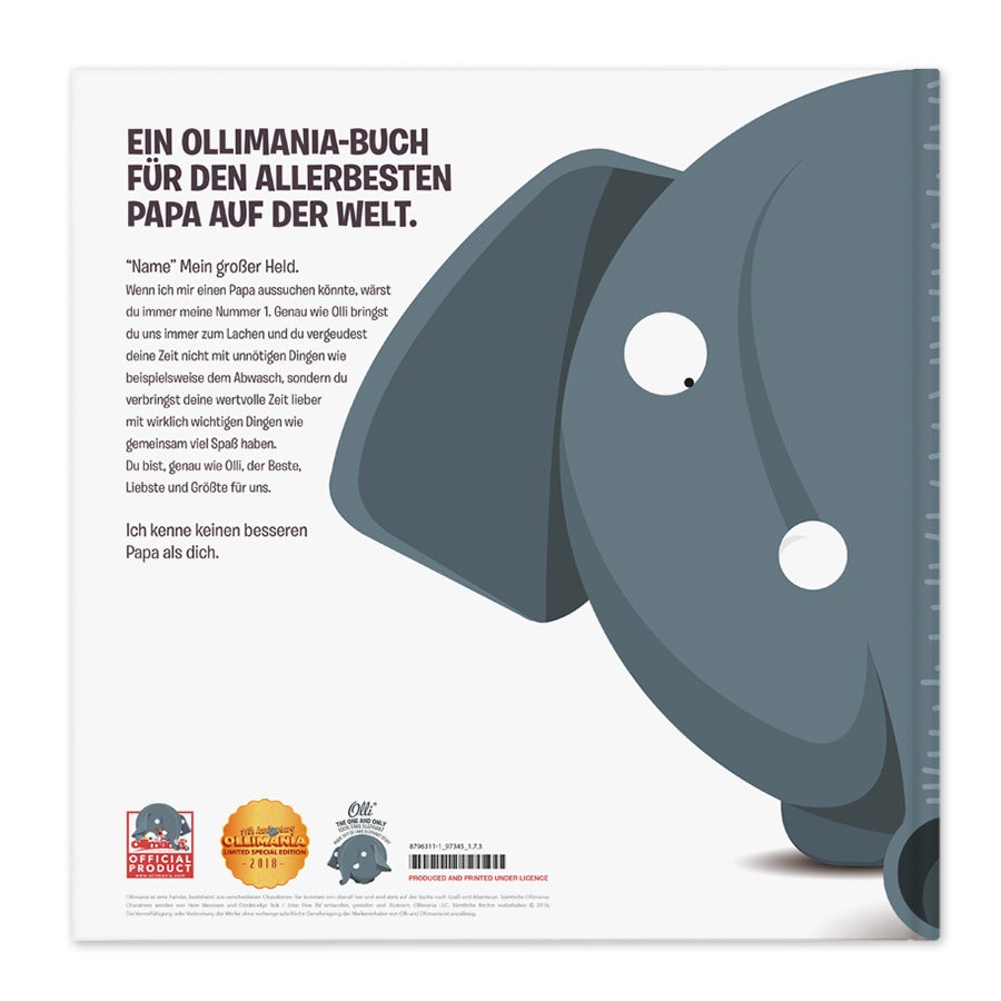 Ollimania Personalisiertes Buch zum Vatertag