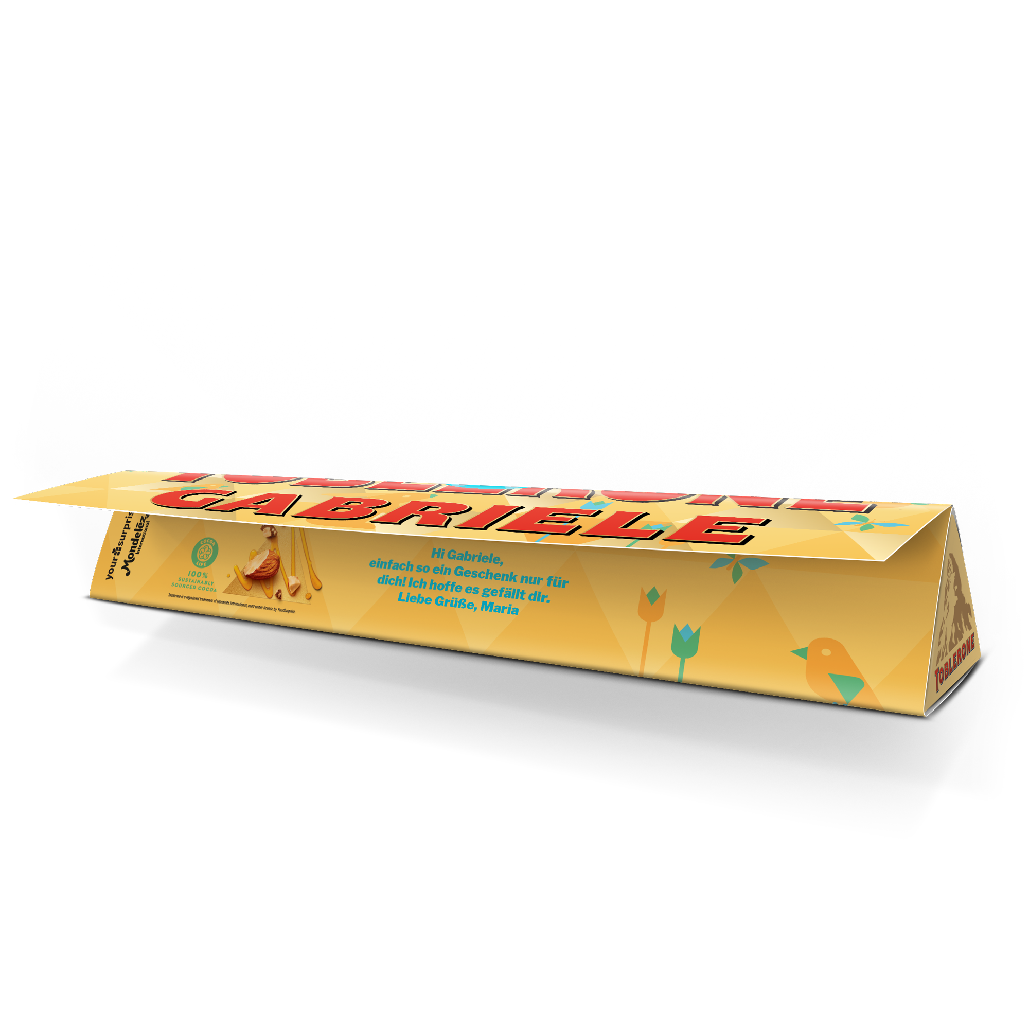 Toblerone mit Namen