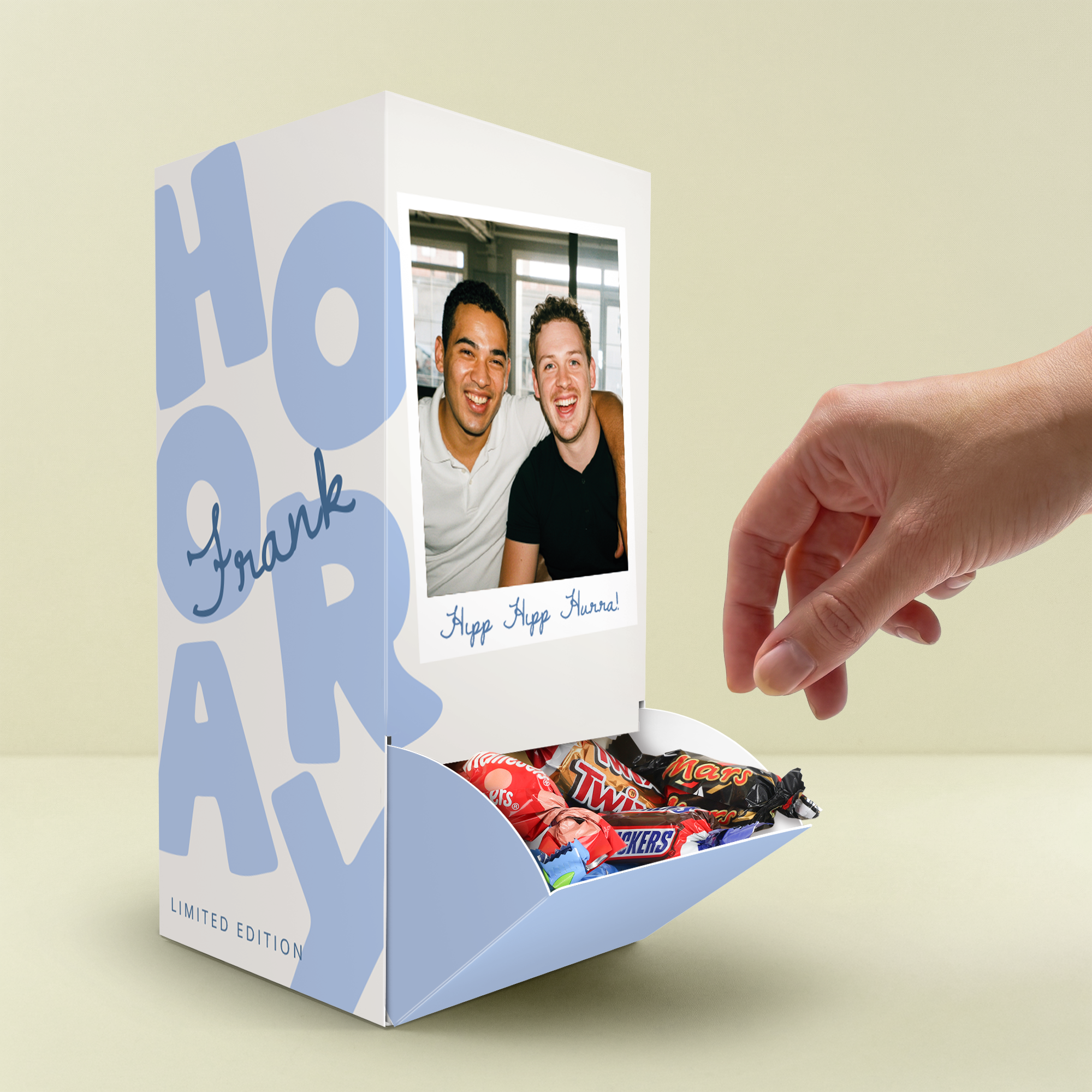 Personalisierter Schokoladenspender mit Celebrations