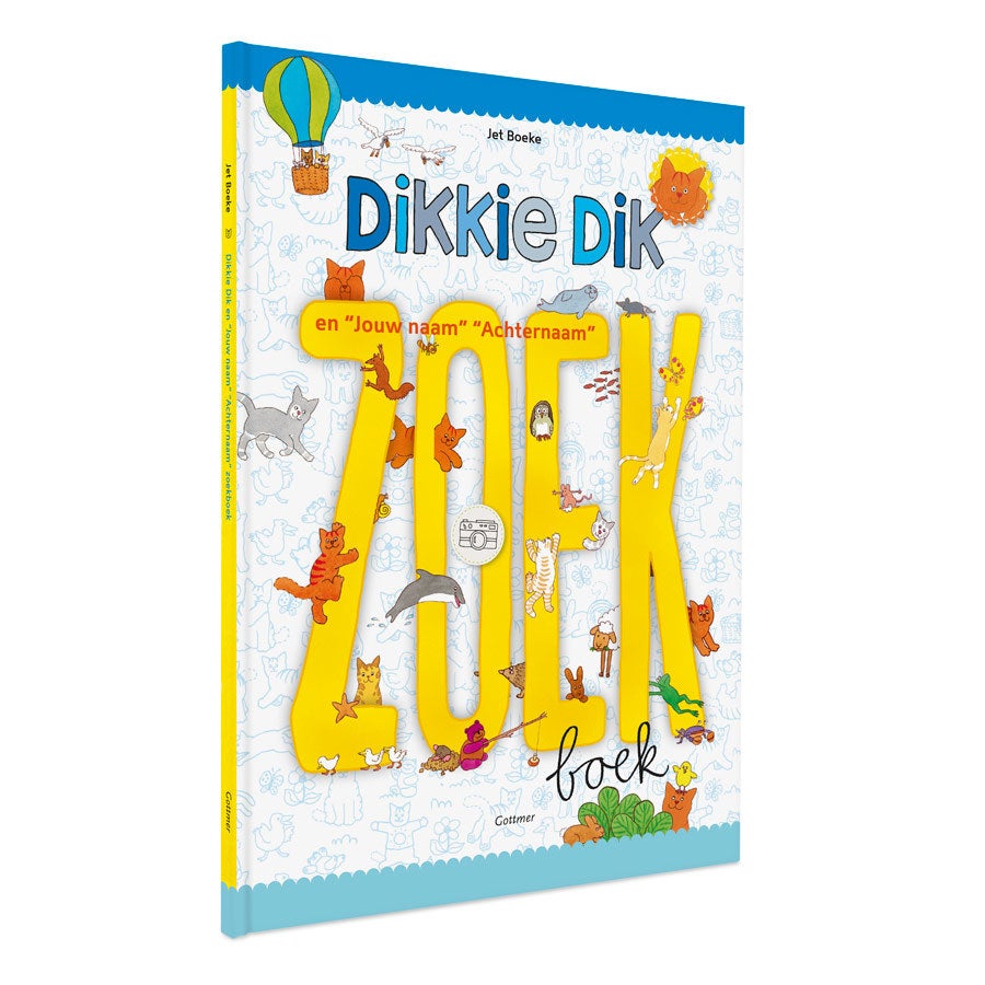 Dikkie Dik - Groot zoekboek met naam en foto - Hardcover