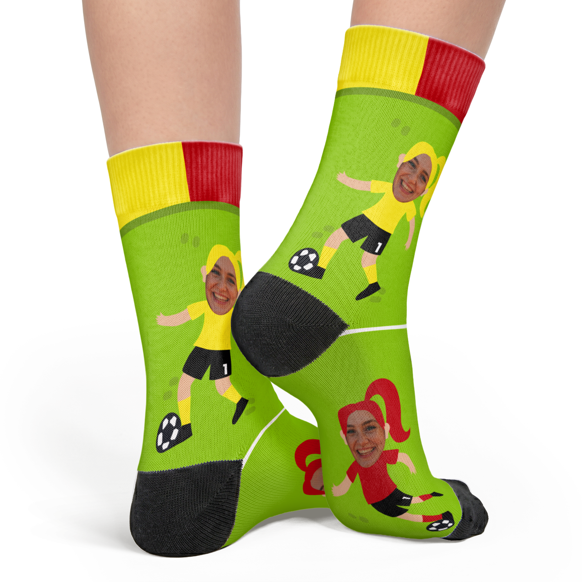 Chaussettes de football entièrement imprimées
