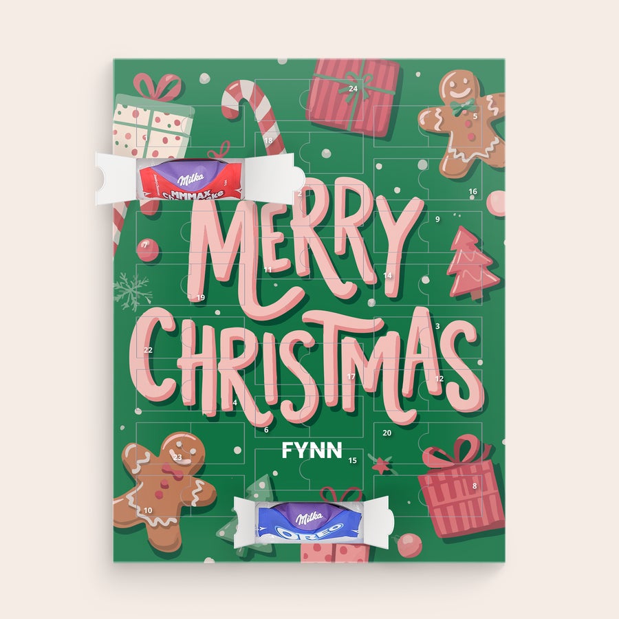 Personalised advent calendar - Milka chocolate Personalised advent calendar - Milka chocolate
