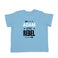 Babyskjorta med tryck - kort ärm - babyblå - 50/56