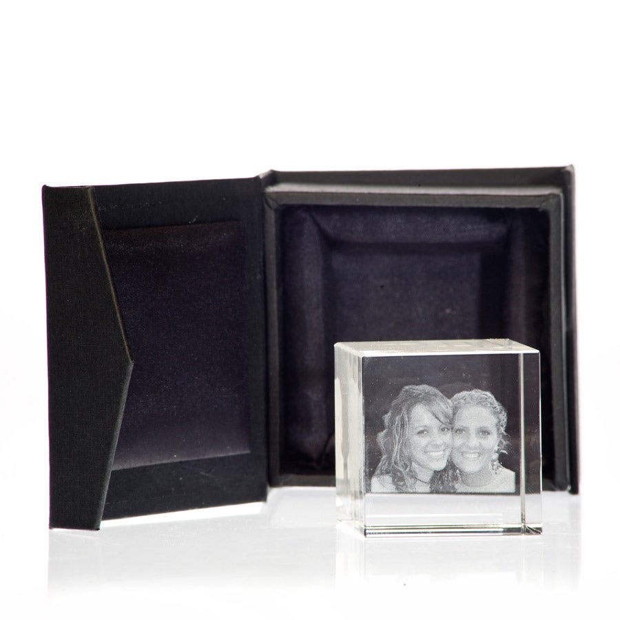 Photo en cristal 3D - Cube
