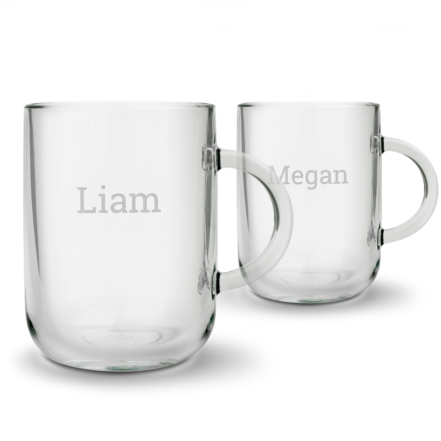 Personalised engraved glass mugs YourSurprise