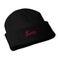 Broderad beanie - Svart