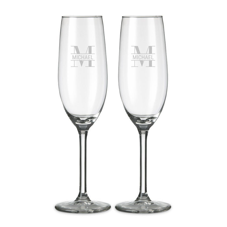 Champagneglas graveren Champagneglas graveren