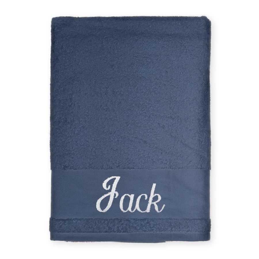 Badlaken borduren - Navy