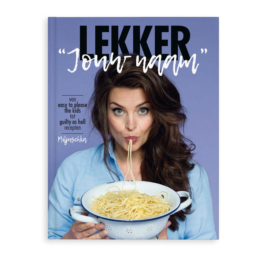 Boek met naam - Lekker Miljuschka kookboek - Softcover