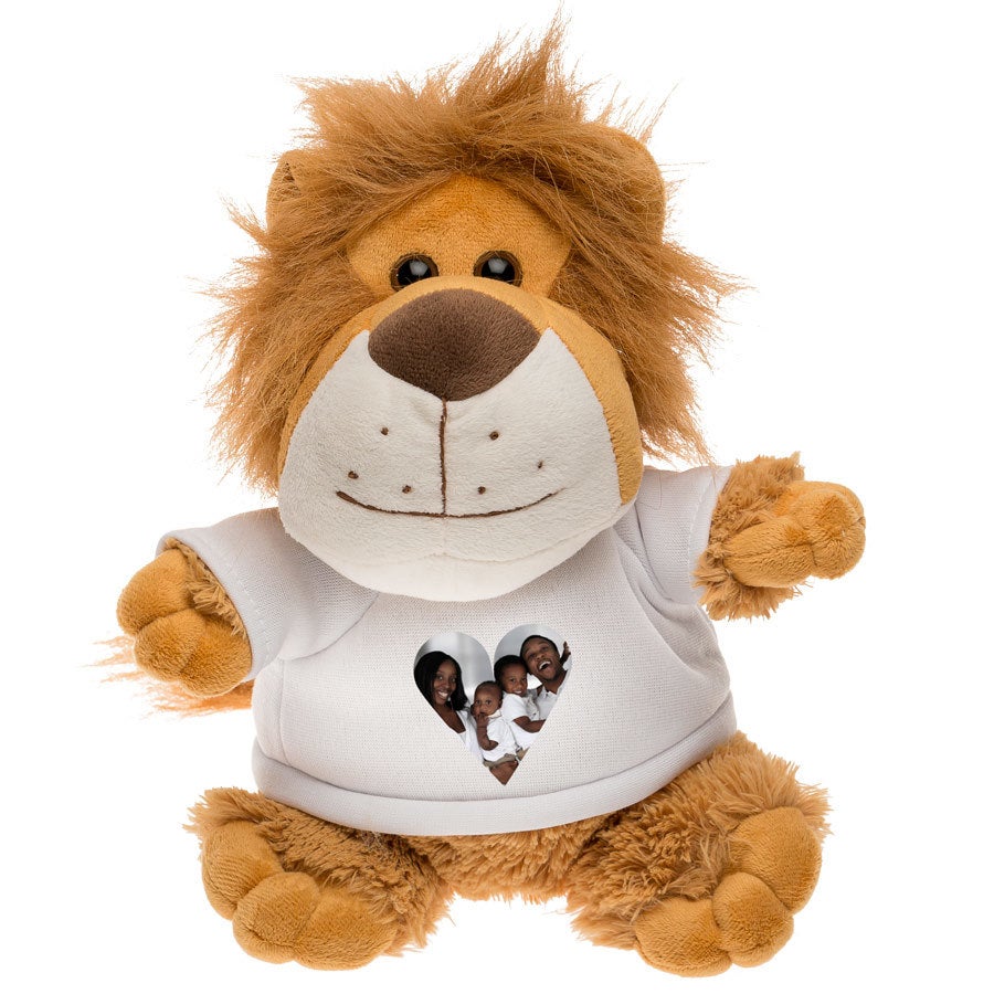 Peluche Lion Lion En Peluche Personnalisee Avec Photo Yoursurprise Fr