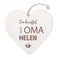 Houten hart voor oma graveren