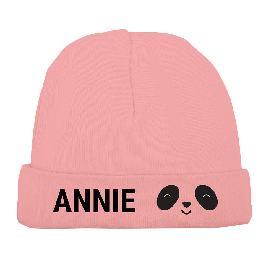 Personalised Baby Beanie - Baby Pink