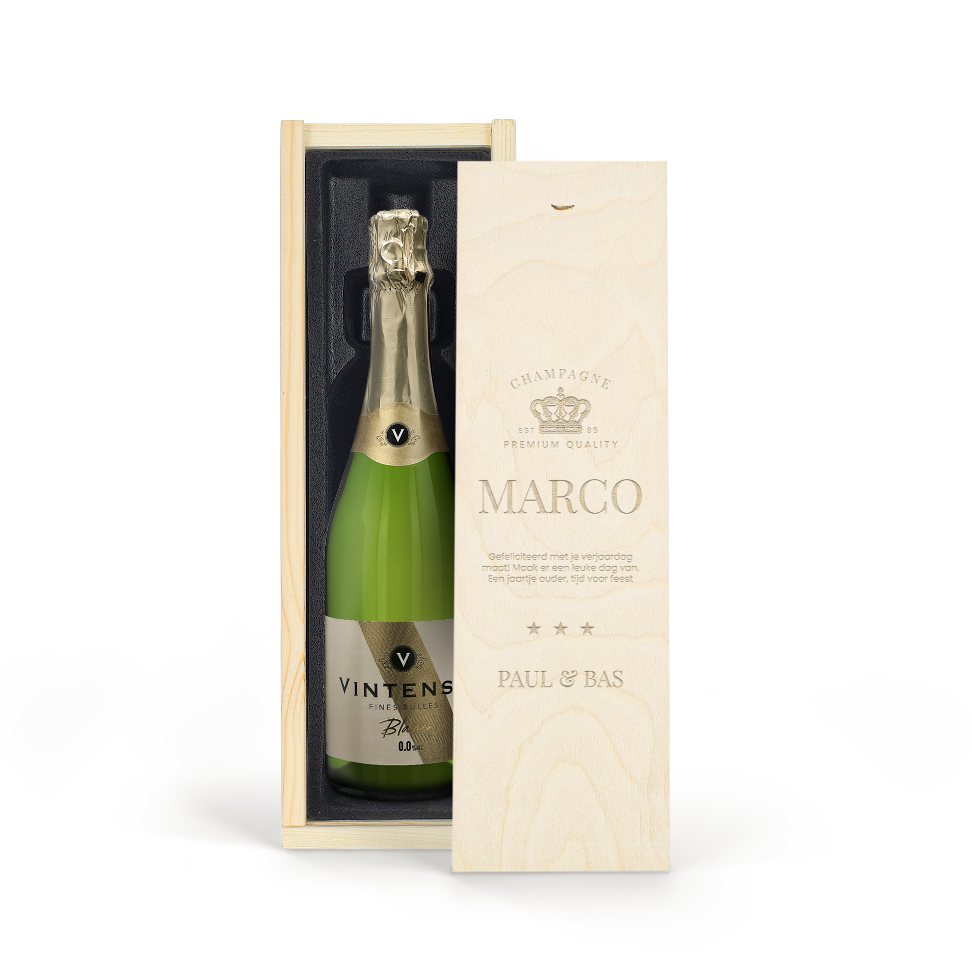 Personalizované nealkoholické víno - Vintense Blanc 0%
