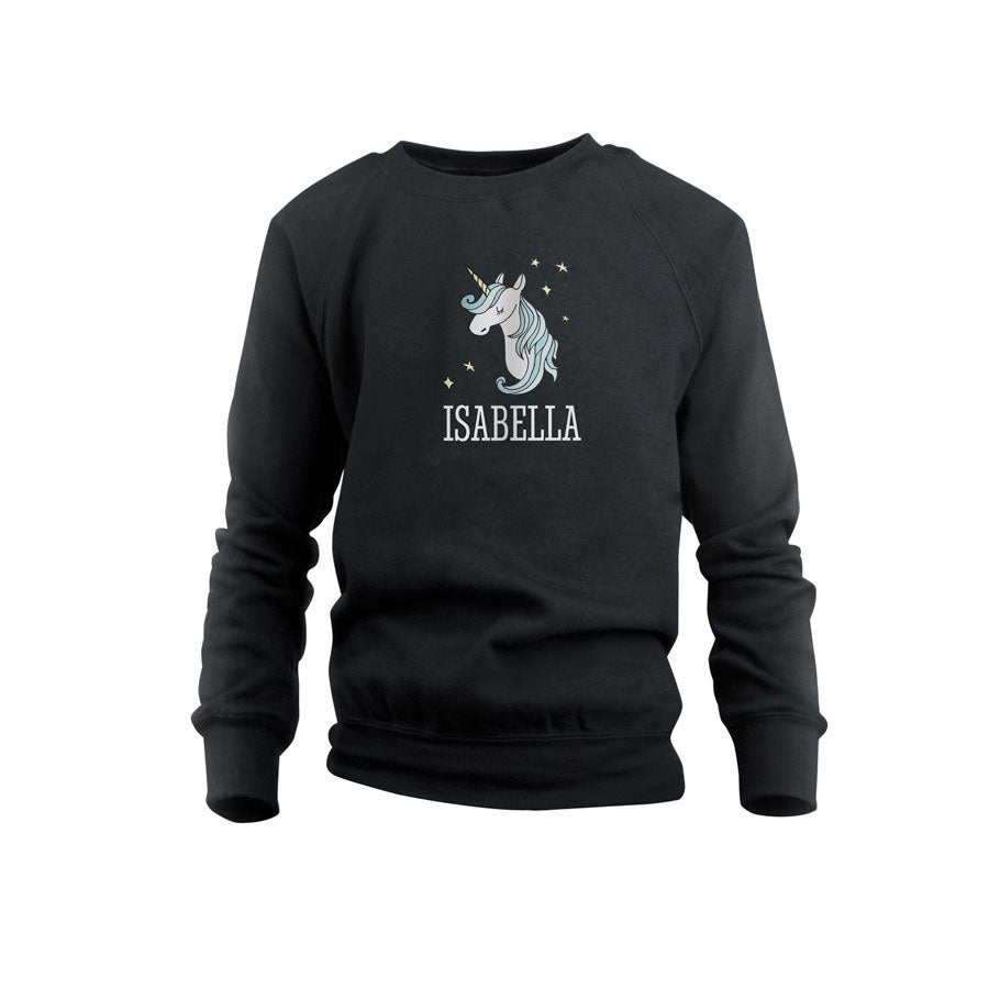 Bluza z kapturem - dziecięca - czarna