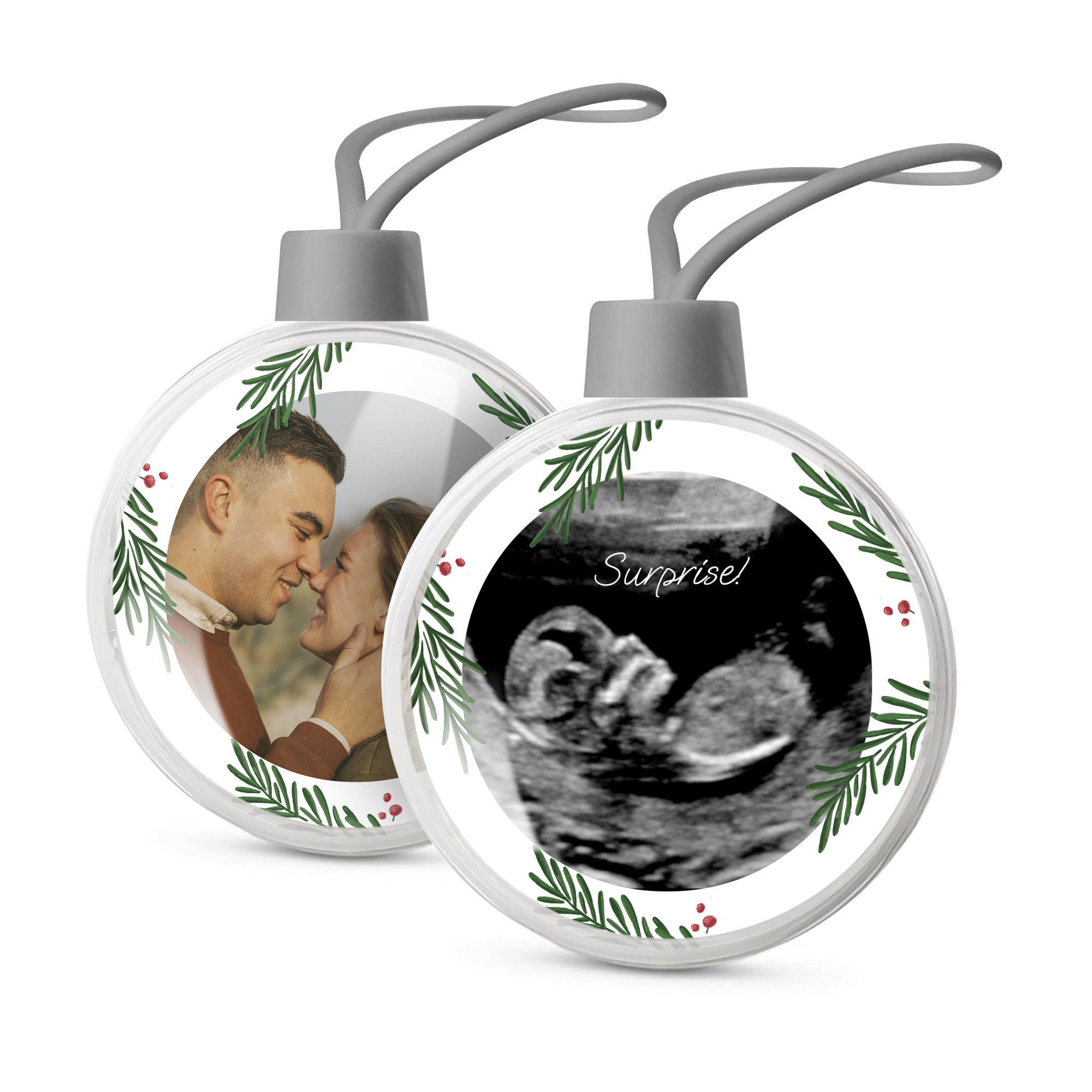 Baby's first Christmas bauble (set of 2)