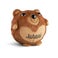 Urso insuflável personalizado - Nome bordado