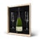 Personalised champagne gift set - René Schloesser (750ml) - Engraved glasses