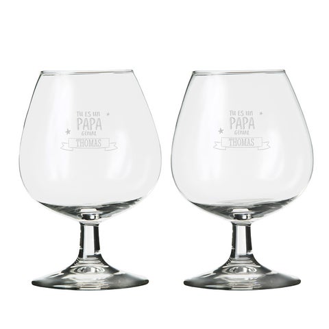 Bicchiere di brandy personalizzato (2 pezzi)