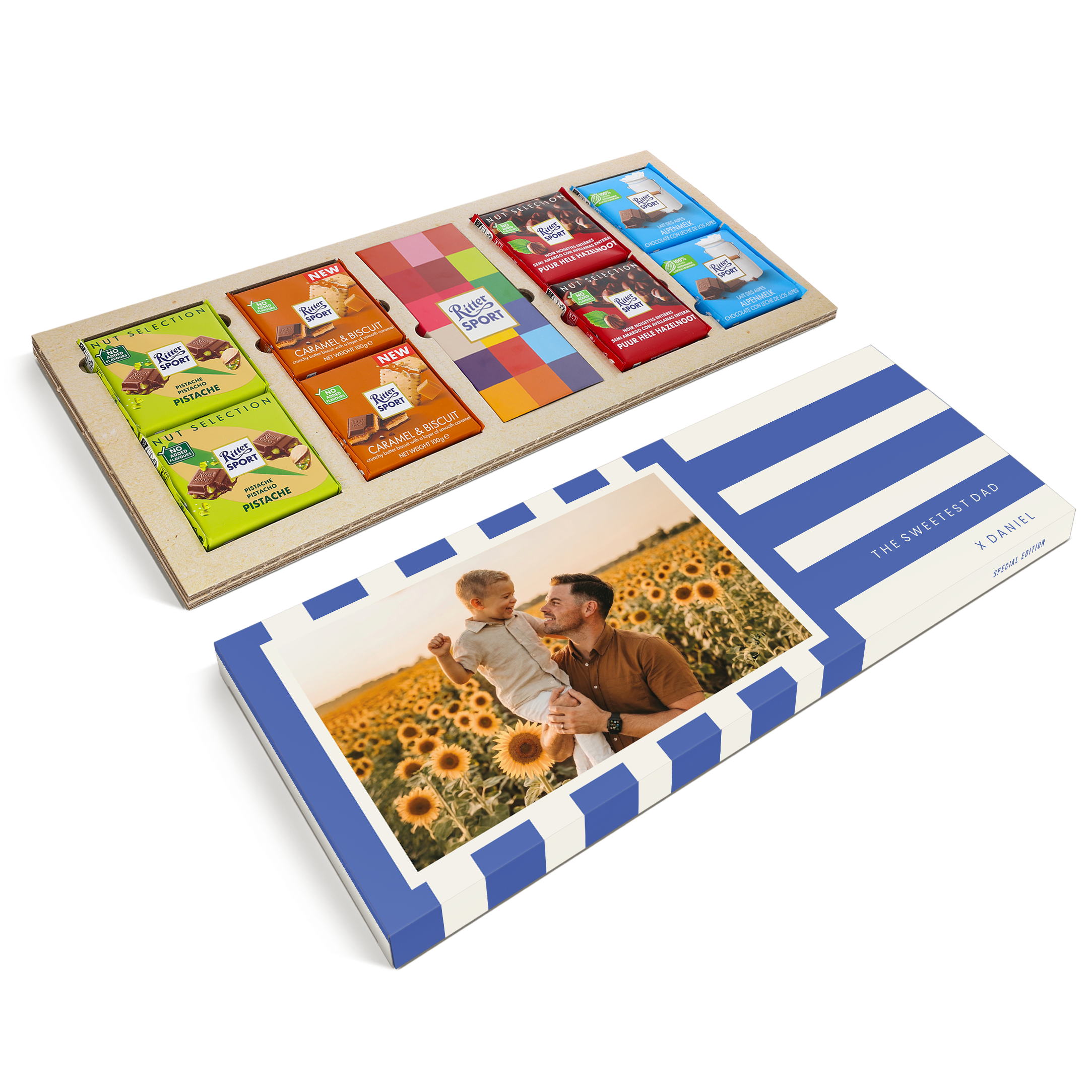 Spersonalizowana Mega Ritter Sport tabliczka czekolady