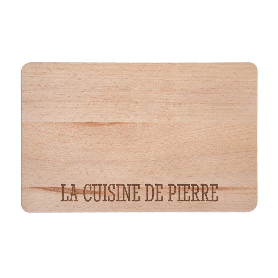 Planche à découper avec texte - S