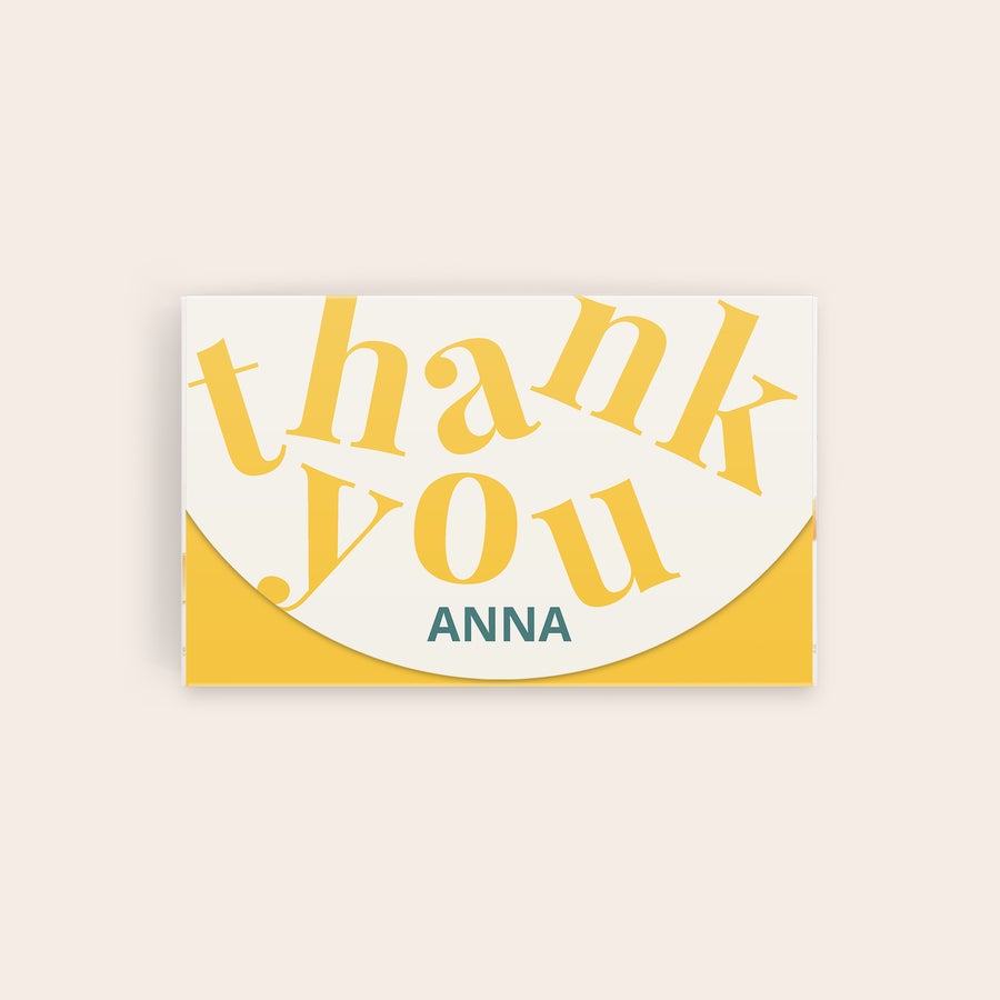 Praline Lindt Del Confettiere Scatola di cioccolatini personalizzata con praline classiche e stampa thank you Anna