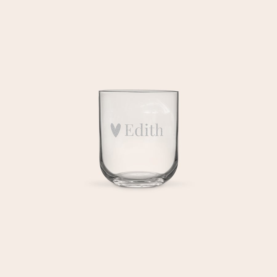 Personalised water glass Personalised water glass