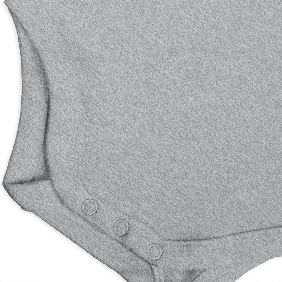 Personalizowane Body niemowlęce- krótki rękaw- szare- 62/68