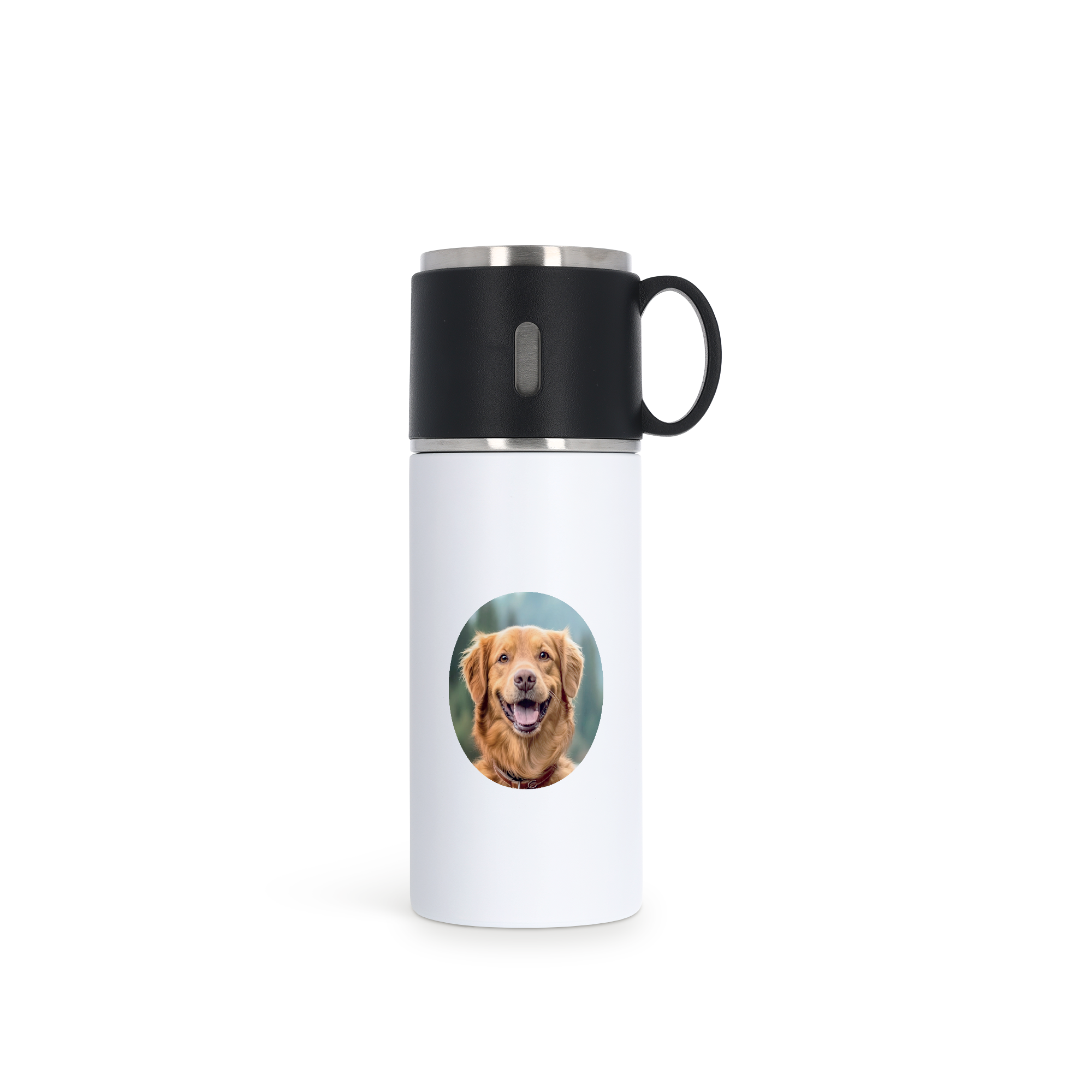 Flask with cup - personalised