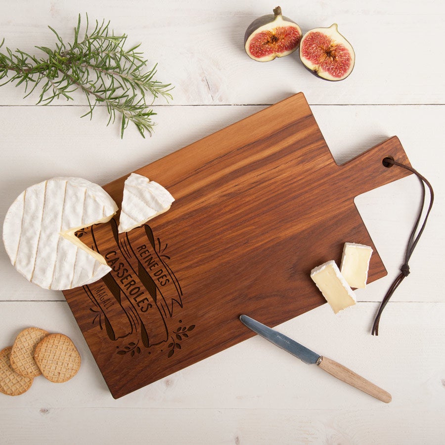 Plateau de fromage - Teck - Rectangulaire - Vertical (M)