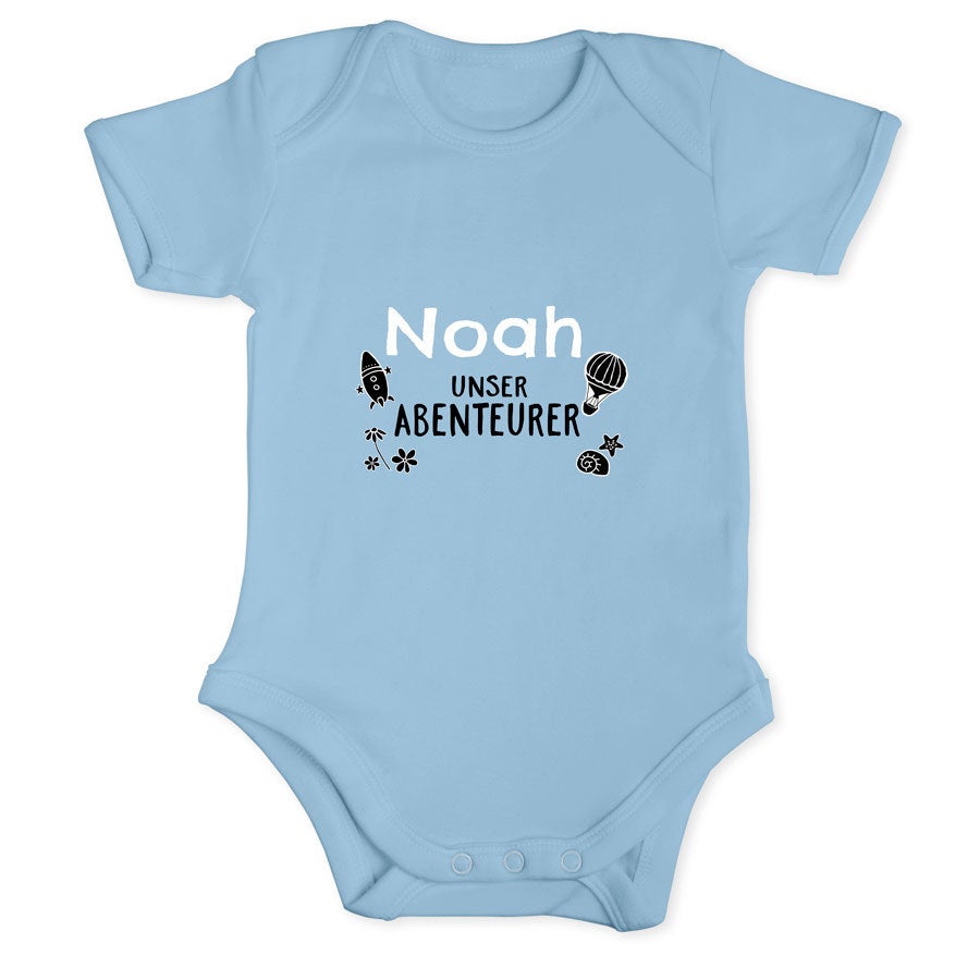 Baby Body selbst gestalten - Babyblau 50/56