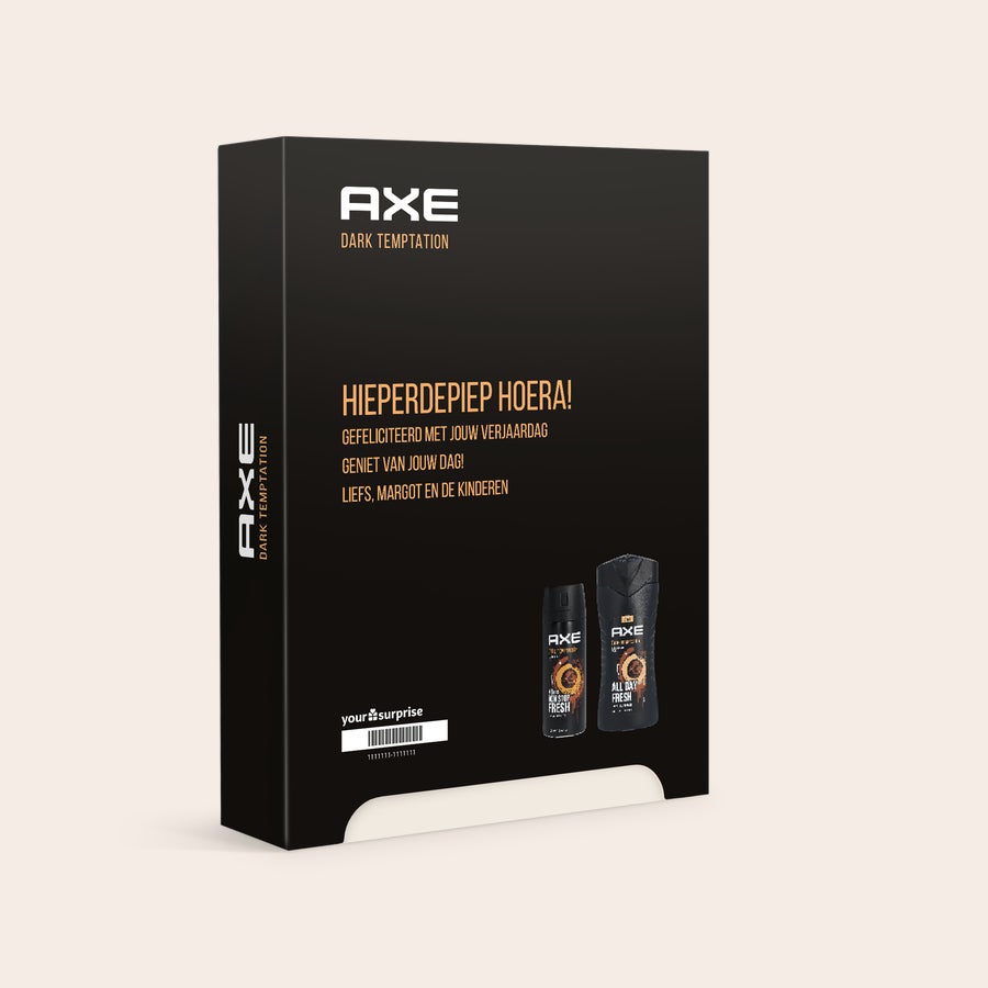 Gepersonaliseerde Axe set gift box - Dark Temptation Gepersonaliseerde Axe set gift box - Dark Temptation