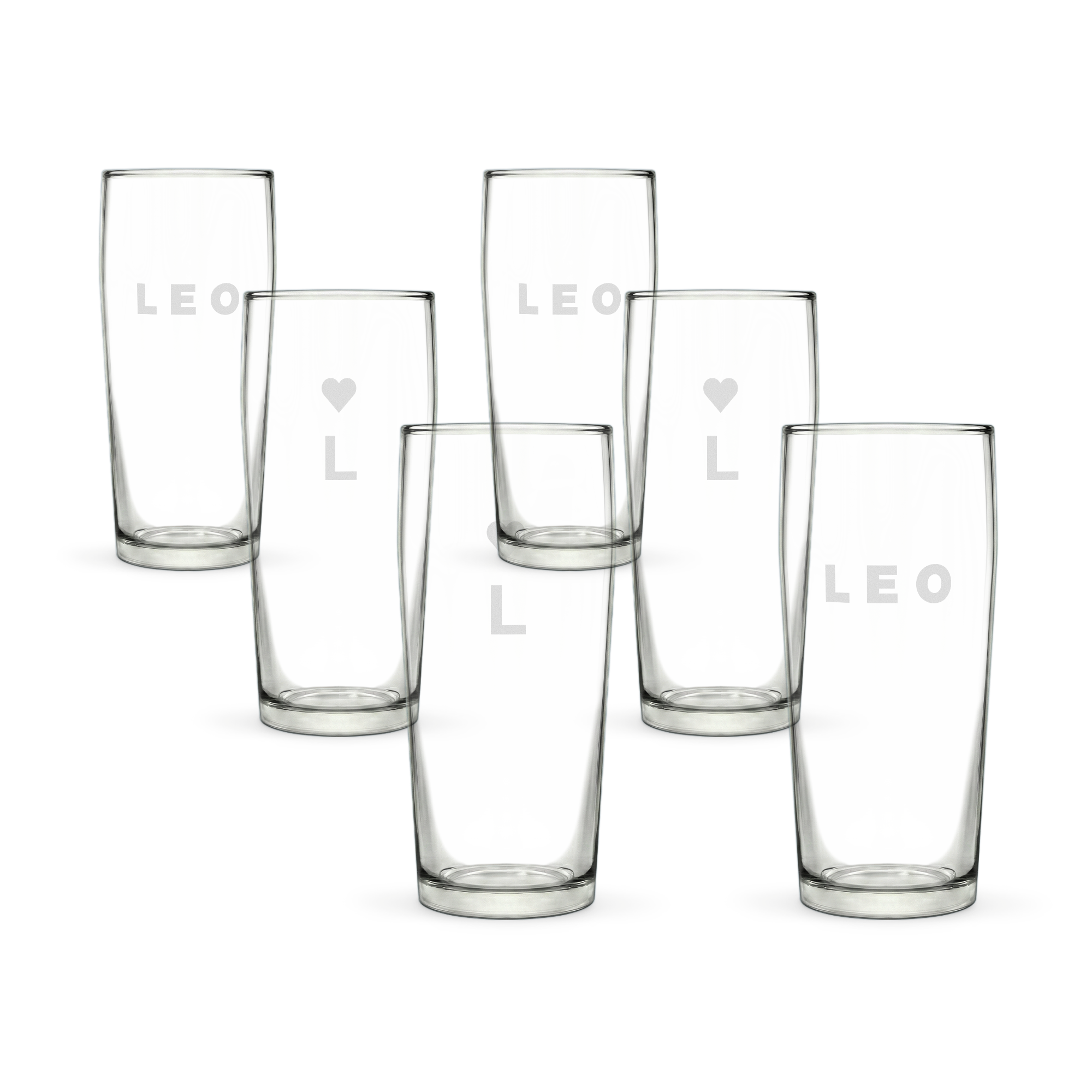 Gravert mini ølglass