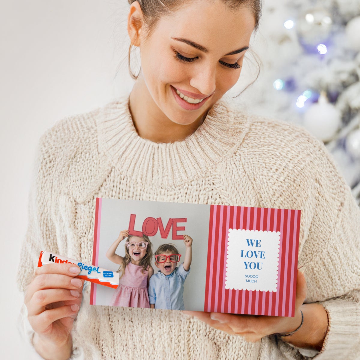 Personalizowana czekolada Kinder 32 tabliczki