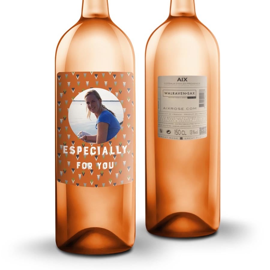 Magnum Rosévin (150 cl) med personlig etikette og trækasse - AIX Rosé