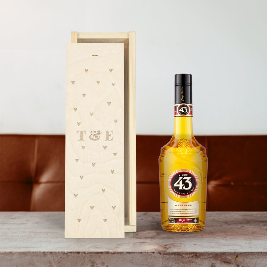 Licor 43 i en personlig låda Licor 43 i en personlig låda