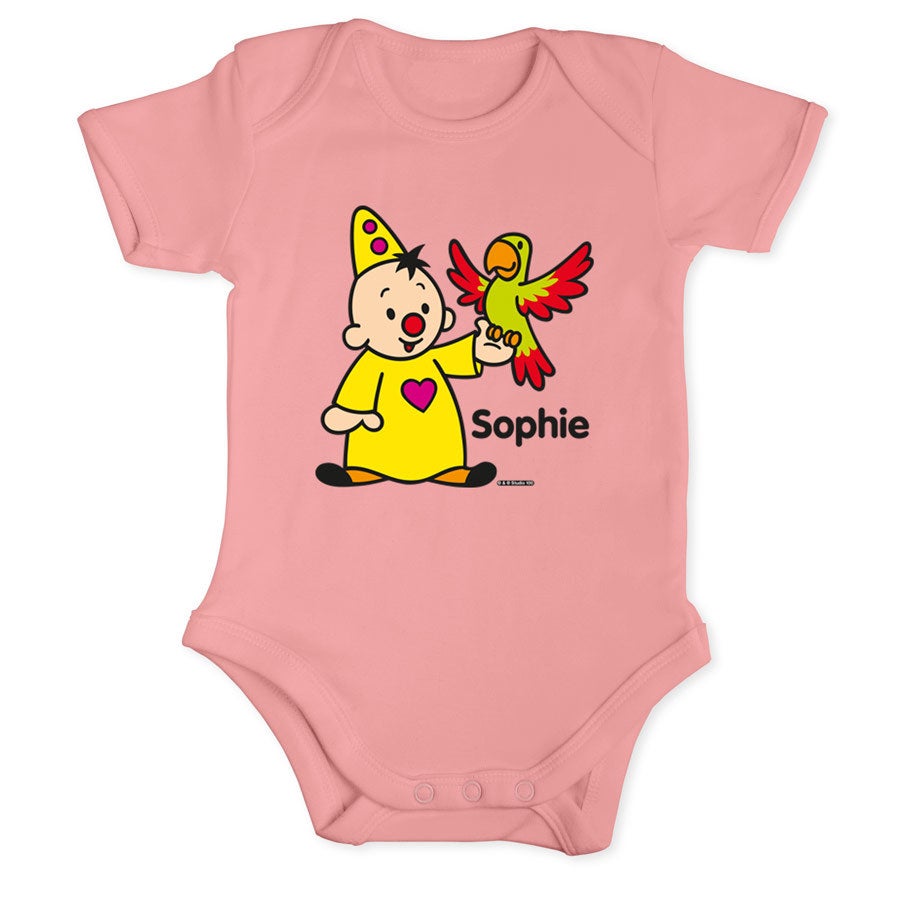 Bumba romper bedrukken - Babyroze - 62/68 Bumba romper bedrukken - Babyroze - 62/68