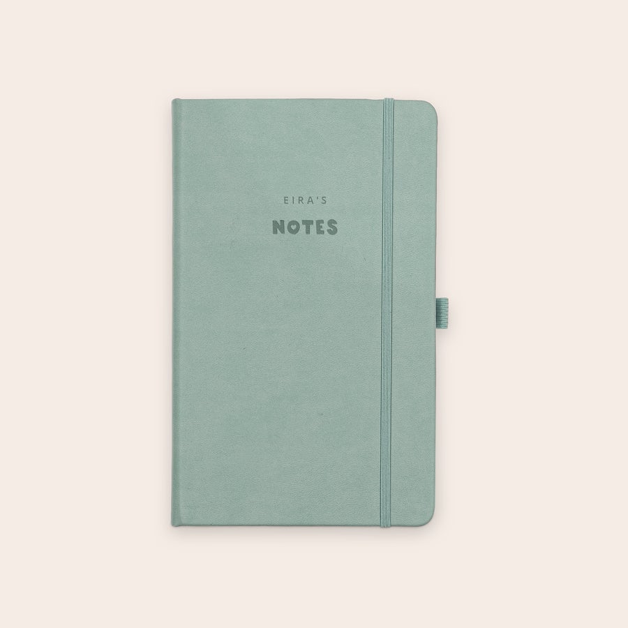 Notatbok med navn Notatbok med navn