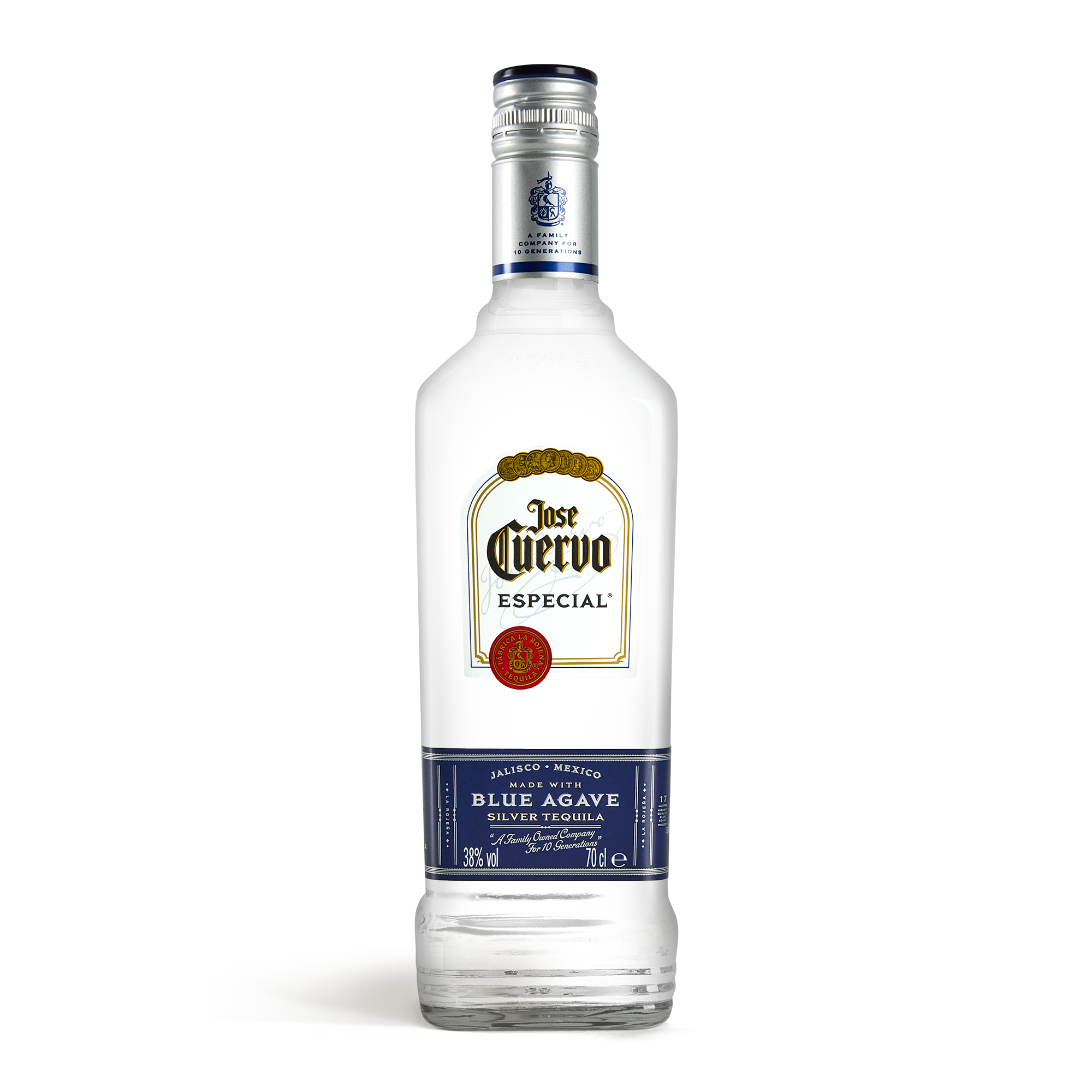 Fľaša Jose Cuervo Especial Silver Tequily, určená do gravírovaného obalu pre osobné venovanie.